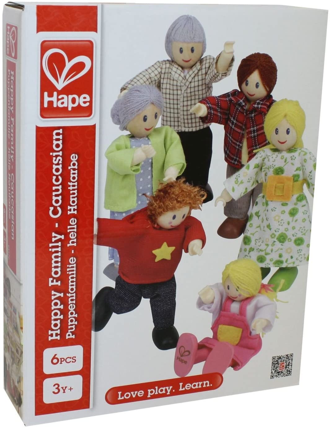 Набор мини-кукол Счастливая семья европейская  